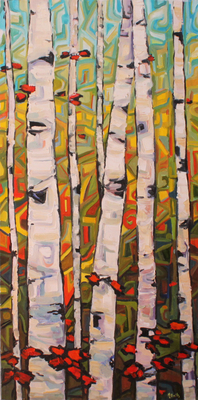 Fall Birch  Mosaic (sold)