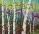 "Birches" triptych (sold)