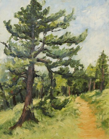 "If you go down to the woods today ..." (plein air)