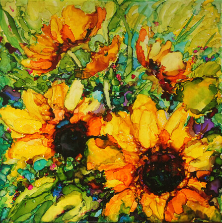 Vibrant Sunflowers (sold)