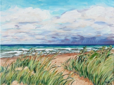 Ipperwash in September (plein air)