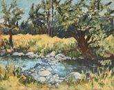 "It's been a dry summer" (plein air)