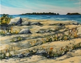 On Knife Island, Lake Huron (plein air)