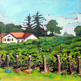 Quai Du Vin Winery Vines  plein air