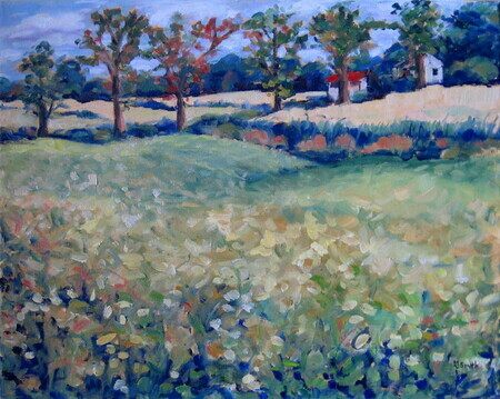 September Country View  (plein air) (sold)