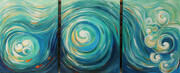 "The Wave"  Tryptych