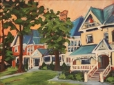 Houses on Princess Ave (plein air)